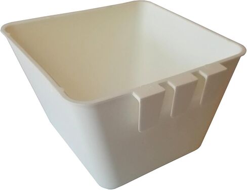 Cage Cups Square 1.2 Quart / 38 Fl Oz Puck للدواجن والكلاب والقطط والأعلاف المعلقة والماء (50 ، أسود) in Kuwait