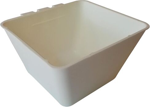 Cage Cups Square 1.2 Quart / 38 Fl Oz Puck للدواجن والكلاب والقطط والأعلاف المعلقة والماء (50 ، أسود) in Kuwait