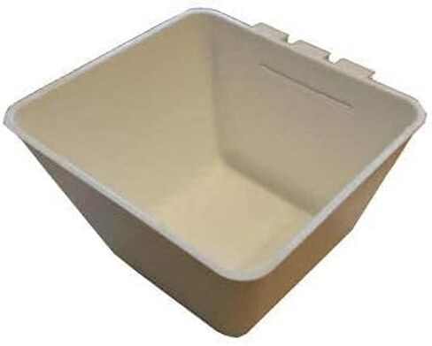 Cage Cups Square 1.2 Quart / 38 Fl Oz Puck للدواجن والكلاب والقطط والأعلاف المعلقة والماء (50 ، أسود) in Kuwait