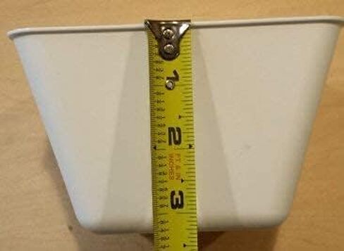 Cage Cups Square 1.2 Quart / 38 Fl Oz Puck للدواجن والكلاب والقطط والأعلاف المعلقة والماء (50 ، أسود) in Kuwait