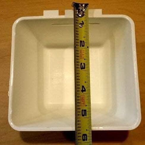 Cage Cups Square 1.2 Quart / 38 Fl Oz Puck للدواجن والكلاب والقطط والأعلاف المعلقة والماء (50 ، أسود) in Kuwait