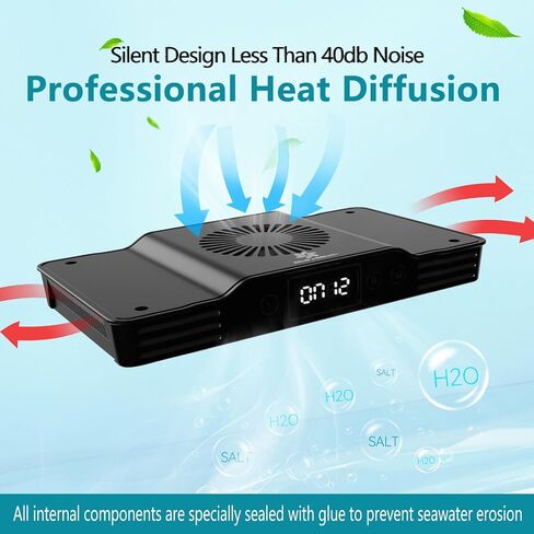 ضوء الحوض - 36Watts Light Light مع Timer Sunrise and Sunset Touch التحكم Dimmable Saltwater Aquarium Light لخزان النانو (A036) in Kuwait