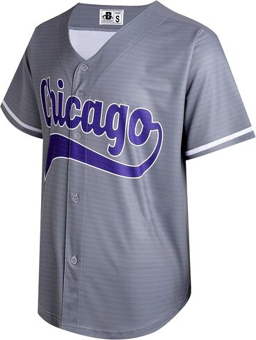 DEHANER City Baseball Jerseys for Men Women Button Down Casual Shirts Streetwear Outfits Fans Tops in Saudi Arabia