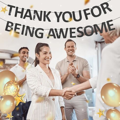 Employee Appreciation Banner Staff Thank You Decorations Pre-Strung Glitter Appreciation Banner for Hospital Church Office School Appreciation Parties (Blue) in Saudi Arabia