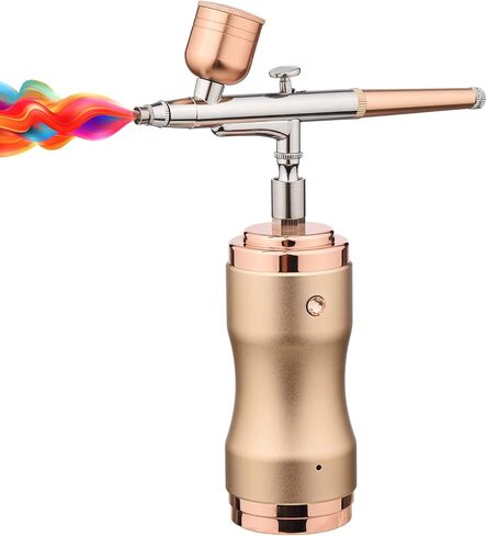 Airbrush Kit with Compressor, Portable Cordless Airbrush Gun, Rechargeable Handheld Mini Air Compressor Airbrush, for Makeup, Cake Decor, Model Coloring, Nail Art, Tattoo Barber in Saudi Arabia