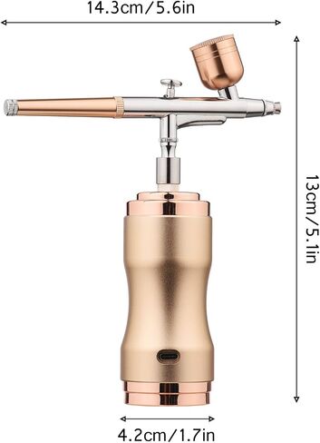 Airbrush Kit with Compressor, Portable Cordless Airbrush Gun, Rechargeable Handheld Mini Air Compressor Airbrush, for Makeup, Cake Decor, Model Coloring, Nail Art, Tattoo Barber in Saudi Arabia