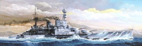 عازف البوق 1/350 مقياس HMS REPULSE WWII British Battle Cruiser (1941) in Saudi Arabia