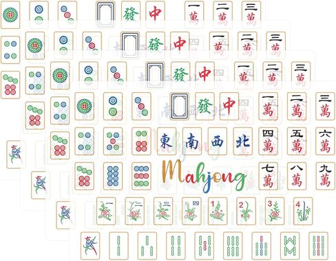 BOXOB 4pcs Mahjong Tile Mixer Shuffler, Fast Plastic Mahjong Shuffler Cards Mixing Tool for Shuffling Tile Portable Accessories Gifts for Lovers Playing Game in Saudi Arabia