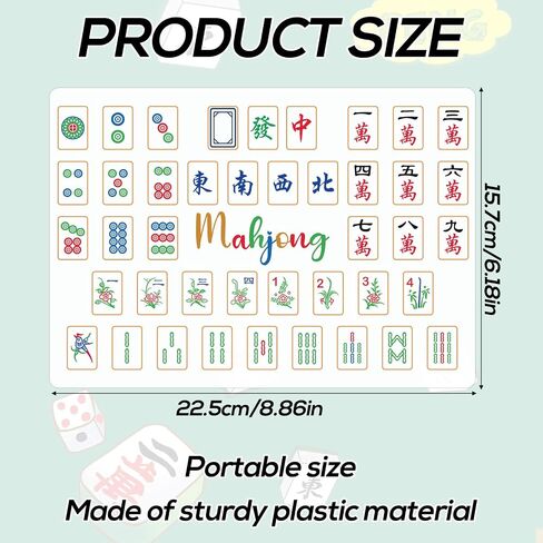 BOXOB 4pcs Mahjong Tile Mixer Shuffler, Fast Plastic Mahjong Shuffler Cards Mixing Tool for Shuffling Tile Portable Accessories Gifts for Lovers Playing Game in Saudi Arabia