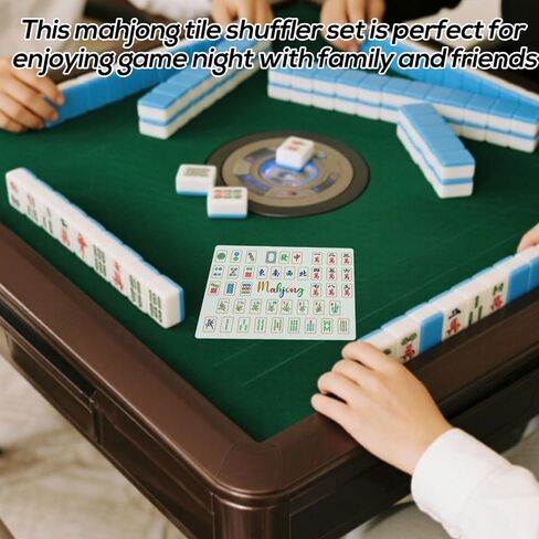 BOXOB 4pcs Mahjong Tile Mixer Shuffler, Fast Plastic Mahjong Shuffler Cards Mixing Tool for Shuffling Tile Portable Accessories Gifts for Lovers Playing Game in Saudi Arabia