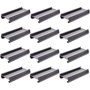 12 حزمة سلك رف تسمية حامل/بلاستيك أسود 3 "حامل رف رفوف طويل/الأسلاك متوافق مع رفوف المترو/علامات الرفوف مقاطع رفوف للاستخدام التجاري الشاق التجاري in Kuwait