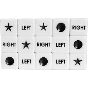 ZLIXING 15 Pcs Dice for Left Right Center Dice Game Prime Only Dice Family Board Games Accessories in Kuwait