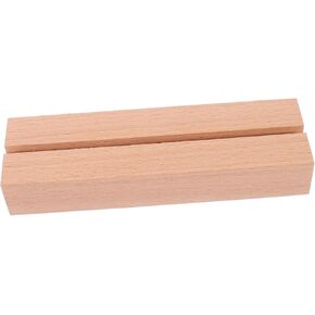 Wooden Table Number Stand Versatile Card Holder for Desk Display Natural Wood Base for Calendars Photos Place Cards Elegant Slot Design in Saudi Arabia