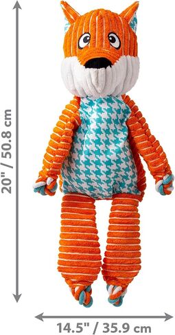 Kong XL 2 Pack - Tofer Plush Dog Toy للسلالات الكبيرة - متينة ، محبوب وصرير - مثالي للعب والراحة (Moose/Alligator) in Saudi Arabia