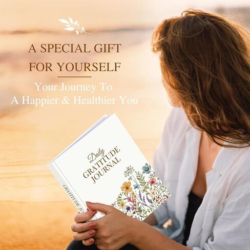 Lanpn Daily Gratitude Journal for Woman Men, 4 Month Affirmation & Mindfulness Planner, 7.8"x9.2" The 5 Minute Grateful Guided Diary, Undated Reflection Notebook with Positivity Prompts & Quotes in Saudi Arabia