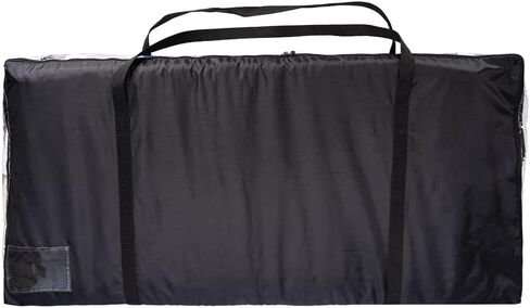 Dura-Tech Clear View Western Saddle Pad Bag Carrier | Color Black | Keeps Horse Gear Organized & Clean | Clear View Panel for Easy Identification | Convenient Name Pocket in Kuwait