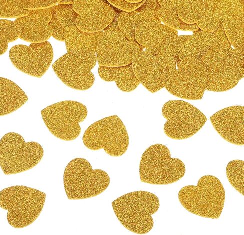MECCANIXITY 60Pcs Glitter Foam Stickers 1 Inch Self-Adhesive Sparkly Heart-Shape Glitter Stickers for Arts Craft Supplies, DIY and Decor, Red in Saudi Arabia