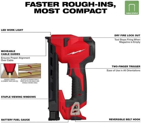 جديد 2448-20 مسدس أساسي لـ Milwaukee M12 12V كابل مصقول الكابلات الطول 6.5 في العرض 2.65 في الارتفاع 11.6 في in Kuwait