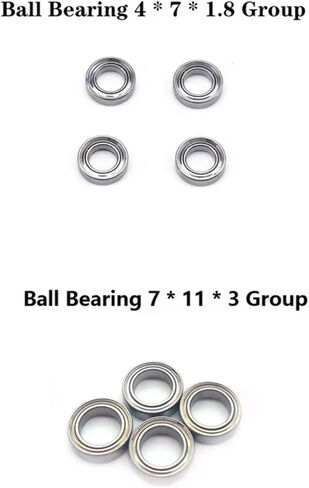 RC Car Parts Compatible with Wltoys 144001 144002 124016 124017 124018 124019 RC Car Upgrade Parts Accessories 20Pcs Ball Bearing Set in Saudi Arabia