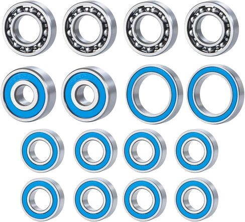 RC Car Upgrade Parts Compatible with Axial for SCX-10 II Ar44 1/10 RC Crawler Car Upgrade Parts Accessories 16Pcs Wheel Hubs Sealed Bearing Kit in Saudi Arabia