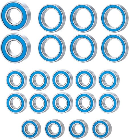 أجزاء إصلاح RC متوافقة مع محوري لـ SCX10 22PCS Rubber محمل مجموعة محمل 1/10 إكسسوارات ترقية سيارة RC in Saudi Arabia