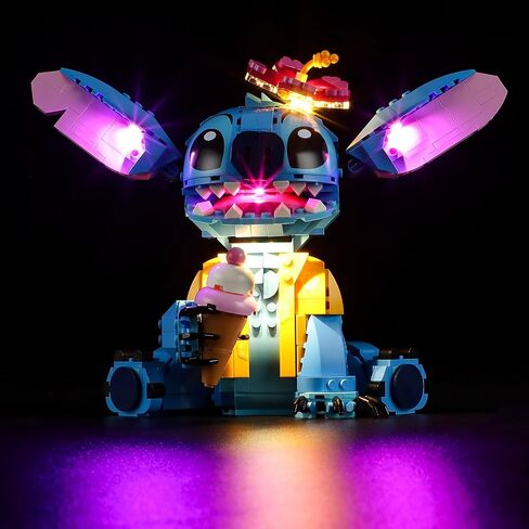 Vaodest LED Light for Lego Stitch 43249 Set,Design and Configuration Compatible with Lilo and Stitch Lego Model (LED Light Only, Not Building Block Kit) in Saudi Arabia