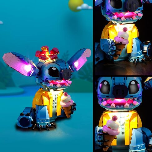 Vaodest LED Light for Lego Stitch 43249 Set,Design and Configuration Compatible with Lilo and Stitch Lego Model (LED Light Only, Not Building Block Kit) in Saudi Arabia