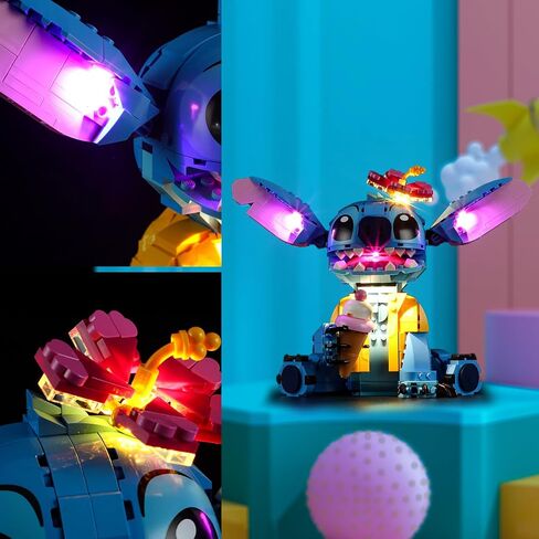 Vaodest LED Light for Lego Stitch 43249 Set,Design and Configuration Compatible with Lilo and Stitch Lego Model (LED Light Only, Not Building Block Kit) in Saudi Arabia