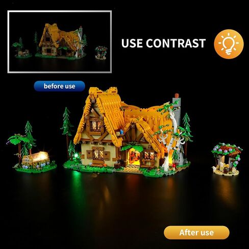 Vaodest LED Light for Lego Stitch 43249 Set,Design and Configuration Compatible with Lilo and Stitch Lego Model (LED Light Only, Not Building Block Kit) in Saudi Arabia