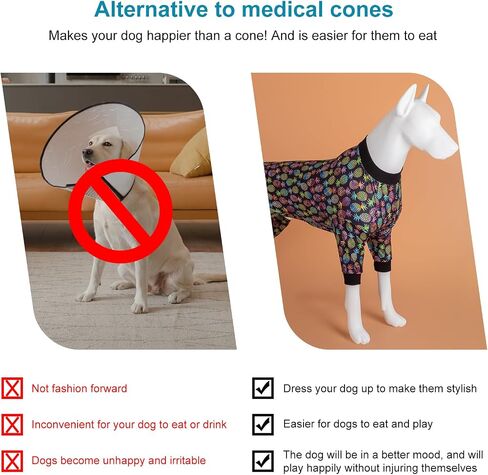 بيجامات Lovinpet للكلاب الكبيرة ، قميصًا مهدئًا للقلق ، ومكافحة الكلب ، وطباعة الجدة الوردية ، وملابس بيتبول ، و 4 Pulover الكلب الكبير PJs للحفلات ، والتخييم ، والسفر ، والمنزل ، XL in Kuwait