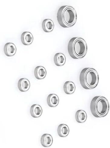 RC Parts Car Marts متوافقة مع WPL C14 C24 B36 لـ MN D90 لـ MN99S RC CAR Parts Accessories 16PCS BEARING 3X6X2MM 6X10X3MMM in Saudi Arabia