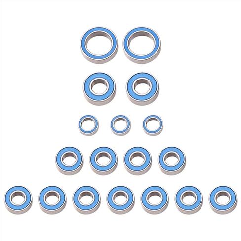 RC Car Parts Compatible with CC01 1/10 RC Car Upgrades Modification Replacement Parts Accessories 18PCS Rubber Sealed Ball Bearing Kit in Saudi Arabia