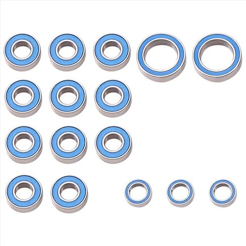RC Car Parts Compatible with CC01 1/10 RC Car Upgrades Modification Replacement Parts Accessories 18PCS Rubber Sealed Ball Bearing Kit in Saudi Arabia