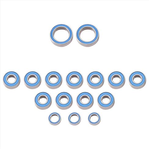 RC Car Parts Compatible with CC01 1/10 RC Car Upgrades Modification Replacement Parts Accessories 18PCS Rubber Sealed Ball Bearing Kit in Saudi Arabia