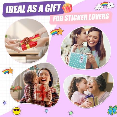 BetterJonny 2 Pcs Reusable Sticker Book Collecting Album Blank Sticker Storage Organizer Book A5 Size with 64 Sheets Release Paper for Collecting Stickers, Labels in Saudi Arabia