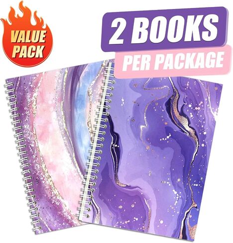 BetterJonny 2 Pcs Reusable Sticker Book Collecting Album Blank Sticker Storage Organizer Book A5 Size with 64 Sheets Release Paper for Collecting Stickers, Labels in Saudi Arabia