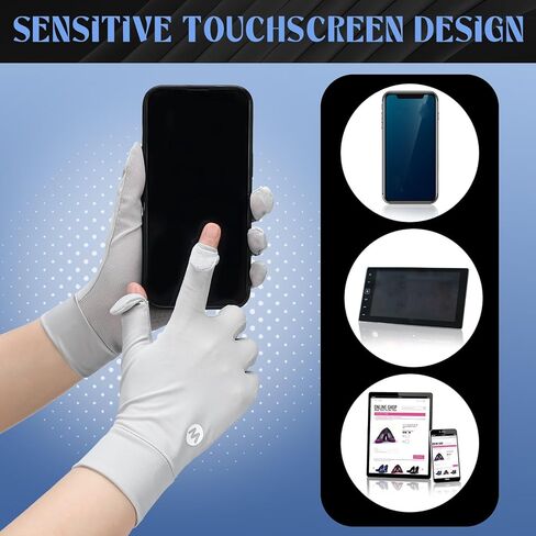 Leumoi 4 Pairs Women Driving Gloves Sun Protection Uv Gloves Touchscreen Sun Gloves Lightweight Women's Cycling Gloves Summer Sunblock Gloves for Outdoor, 4 Colors in Kuwait