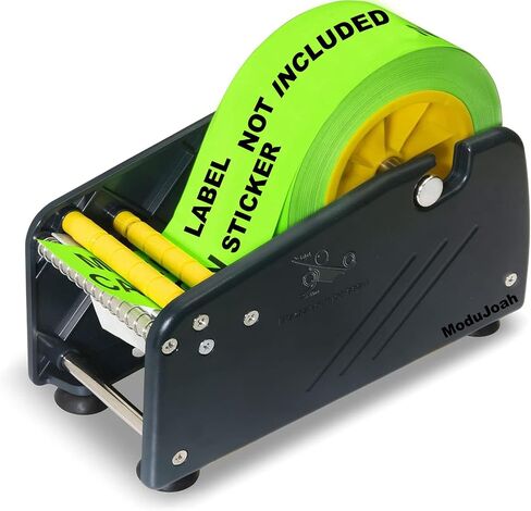 MDJ بواسطة Devest Manual Label Dispenser مع 4 أكواب شفط قاعدة للطاولة ، حامل قابل للتعديل لفة متعددة للمكتب ، المنزل ، المدرسة ، المستودع ، القشر السهل ، يناسب ما يصل إلى 3 "علامات عريضة in Kuwait