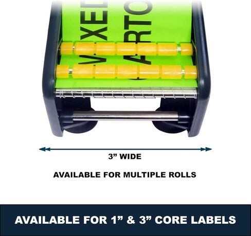 MDJ بواسطة Devest Manual Label Dispenser مع 4 أكواب شفط قاعدة للطاولة ، حامل قابل للتعديل لفة متعددة للمكتب ، المنزل ، المدرسة ، المستودع ، القشر السهل ، يناسب ما يصل إلى 3 "علامات عريضة in Kuwait