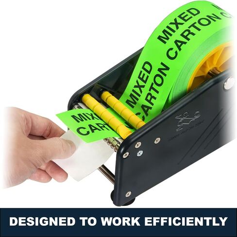 MDJ بواسطة Devest Manual Label Dispenser مع 4 أكواب شفط قاعدة للطاولة ، حامل قابل للتعديل لفة متعددة للمكتب ، المنزل ، المدرسة ، المستودع ، القشر السهل ، يناسب ما يصل إلى 3 "علامات عريضة in Kuwait