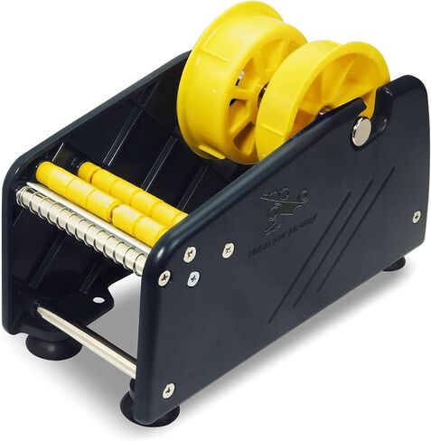 MDJ بواسطة Devest Manual Label Dispenser مع 4 أكواب شفط قاعدة للطاولة ، حامل قابل للتعديل لفة متعددة للمكتب ، المنزل ، المدرسة ، المستودع ، القشر السهل ، يناسب ما يصل إلى 3 "علامات عريضة in Kuwait