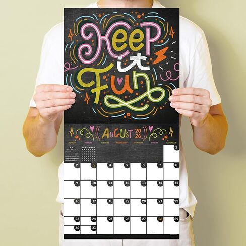 TF Publishing 2026 Big Print Wall Calendar - Large Grids for Appointments and Scheduling - Vertical Monthly Wall Calendar 2026 with Premium Matte Paper for Home and Office Organization - 12in x 12in in Saudi Arabia