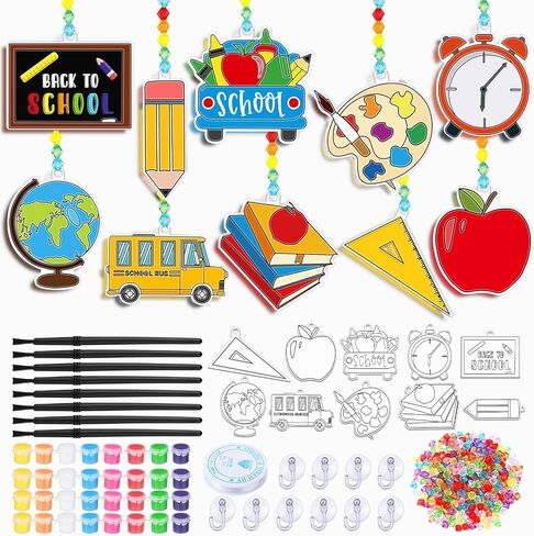 Beeveer 30 Sets Hall Animals Suncatchers Art Kits DIY عيد الشكر السناجب OWL in Saudi Arabia