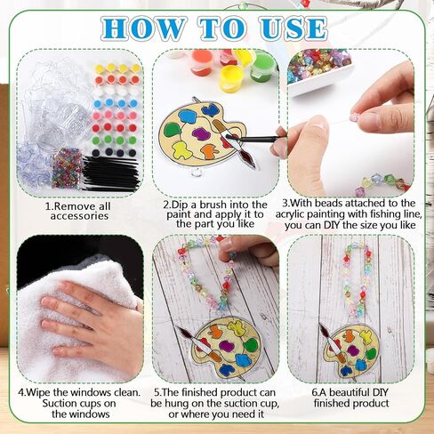 Beeveer 30 Sets Hall Animals Suncatchers Art Kits DIY عيد الشكر السناجب OWL in Saudi Arabia