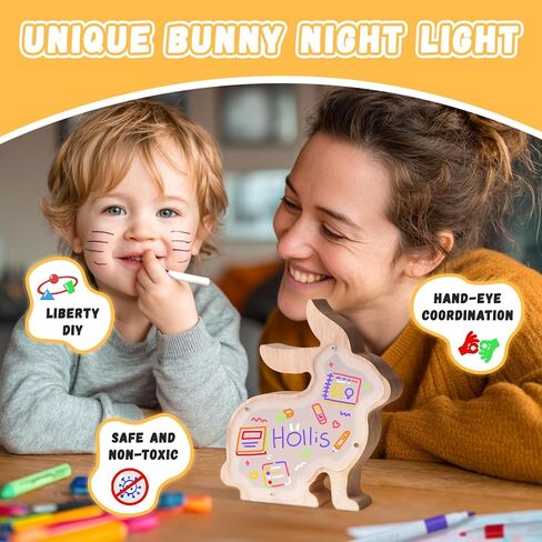 قم برسم طقم Light Light الخاص بك ، وهدايا دب خشبية DIY للفتيات ، والفنون الفنية الفنون والحرف اليدوية للأطفال الذين تتراوح أعمارهم in Kuwait