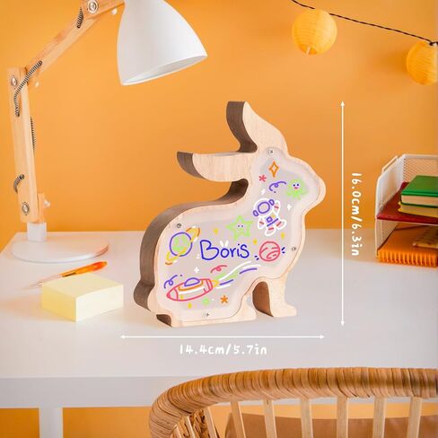 قم برسم طقم Light Light الخاص بك ، وهدايا دب خشبية DIY للفتيات ، والفنون الفنية الفنون والحرف اليدوية للأطفال الذين تتراوح أعمارهم in Kuwait