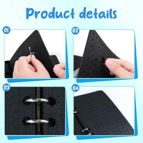 8 صفحات عرض دبوس كتاب كتاب الحامل المينا الدبوس كتاب تداول مع 8 صفحات لوحات عرض A5 Brooch Pin Storage Organizer Binder ألبوم لجامع السفر in Kuwait
