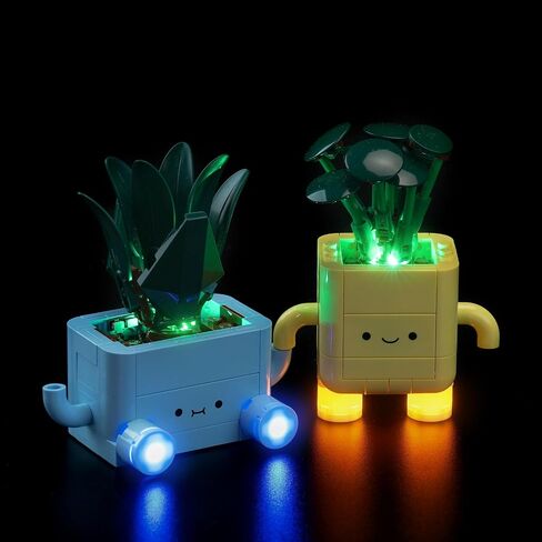 الضوء اللطيف متوافق مع Lego Happy Plants 10349 ، قم بإضاءة مجموعتك النباتية ، وضوء النسخة المطورة - باستثناء نموذج النباتات in Saudi Arabia