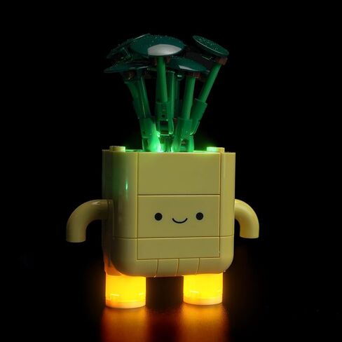 الضوء اللطيف متوافق مع Lego Happy Plants 10349 ، قم بإضاءة مجموعتك النباتية ، وضوء النسخة المطورة - باستثناء نموذج النباتات in Saudi Arabia