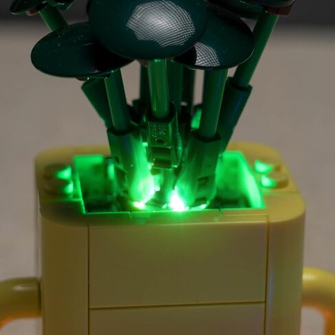 الضوء اللطيف متوافق مع Lego Happy Plants 10349 ، قم بإضاءة مجموعتك النباتية ، وضوء النسخة المطورة - باستثناء نموذج النباتات in Saudi Arabia